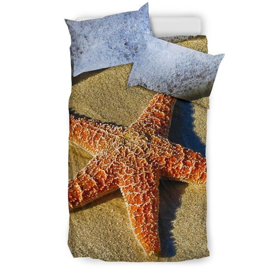Housse De Couette Et Housses Doreiller Starfish Ensemble De Etsy France