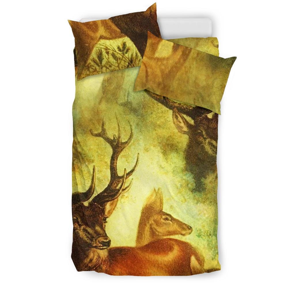 Deer Duvet Cover and Pillow Covers Deer Bedding Set Deer Etsy UK