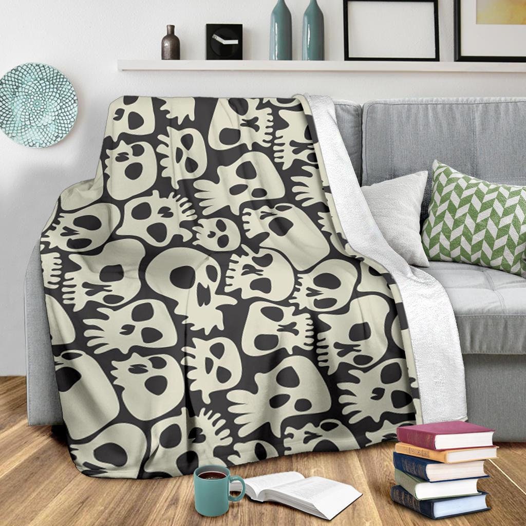 Ghosts Blanket / Ghosts Throw Blanket / Skulls Fleece Blanket Etsy