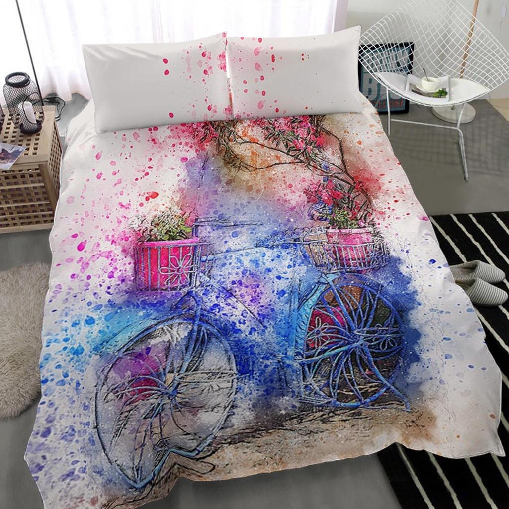 Bicycle Duvet Cover and pillow Covers Bicycle Bedding Set Etsy