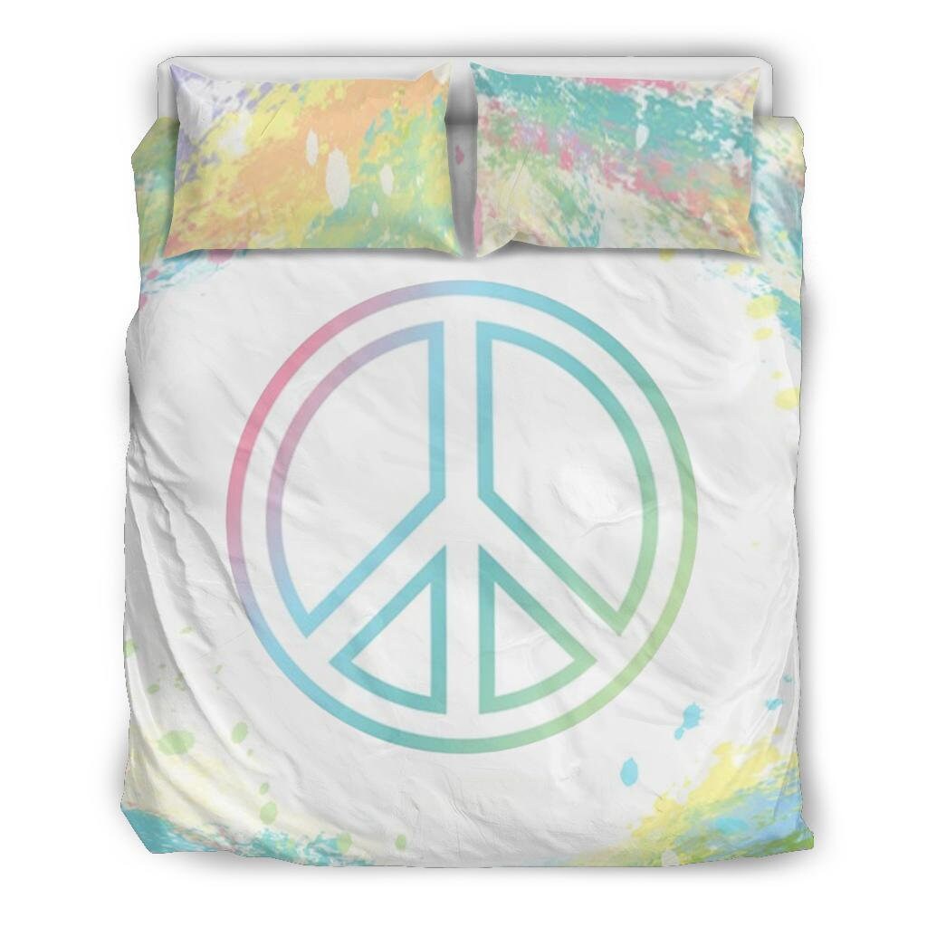 Frieden Zeichen Bettbezug und Kissenbezüge Frieden Harmonie | Etsy