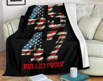 Elections 45 47 Blanket Throw Fleece Cozy Sofa Couch Bedding Gift