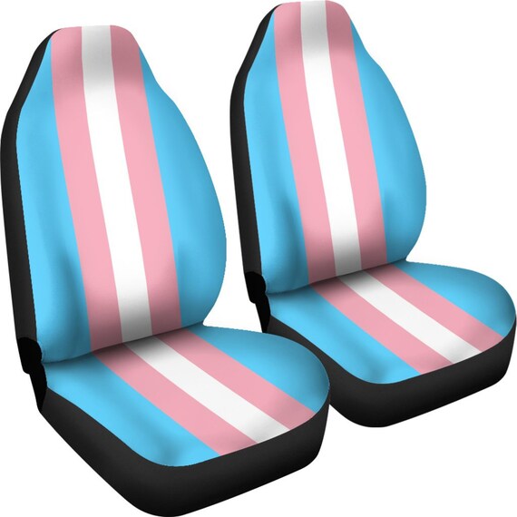 Transgender Auto Sitzbezüge 2er Set / 2 Vorderwagen Sitzbezüge