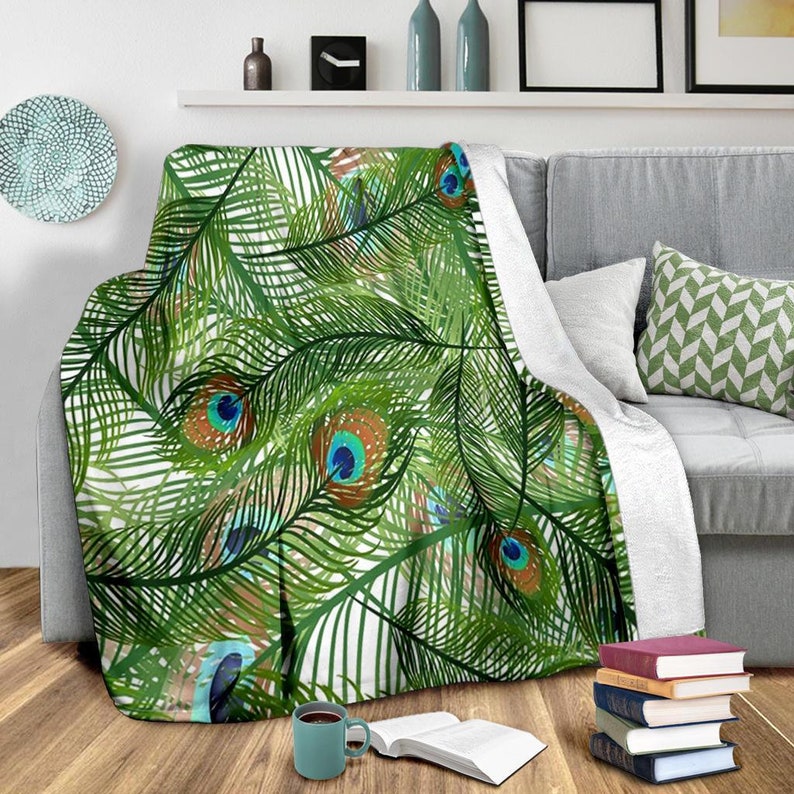 Peacock Blanket / Peacock Fleece Blanket / Peacock Soft Etsy