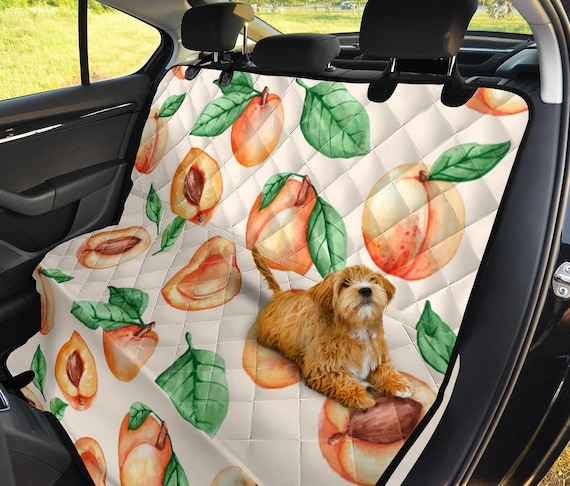 Peach mascota asiento trasero cover-car accesorios, perro amantes regalo,  dueño de mascotas, perro, mamá papá, cubierta de asiento de coche,  protector de asiento de coche -  México