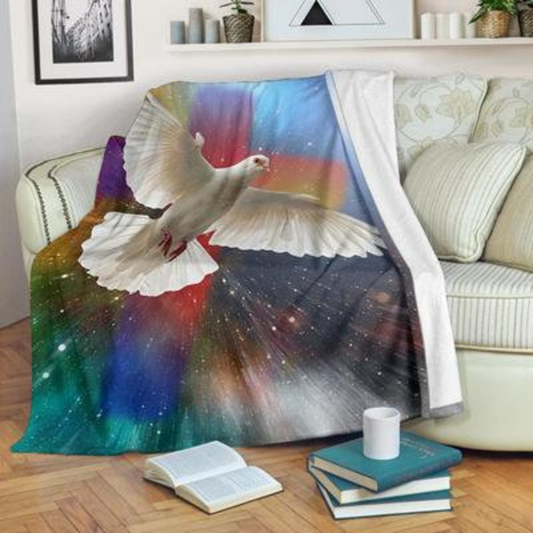 Dove Blanket / Dove Throw Blanket / Dove Fleece Blanket / Dove Etsy