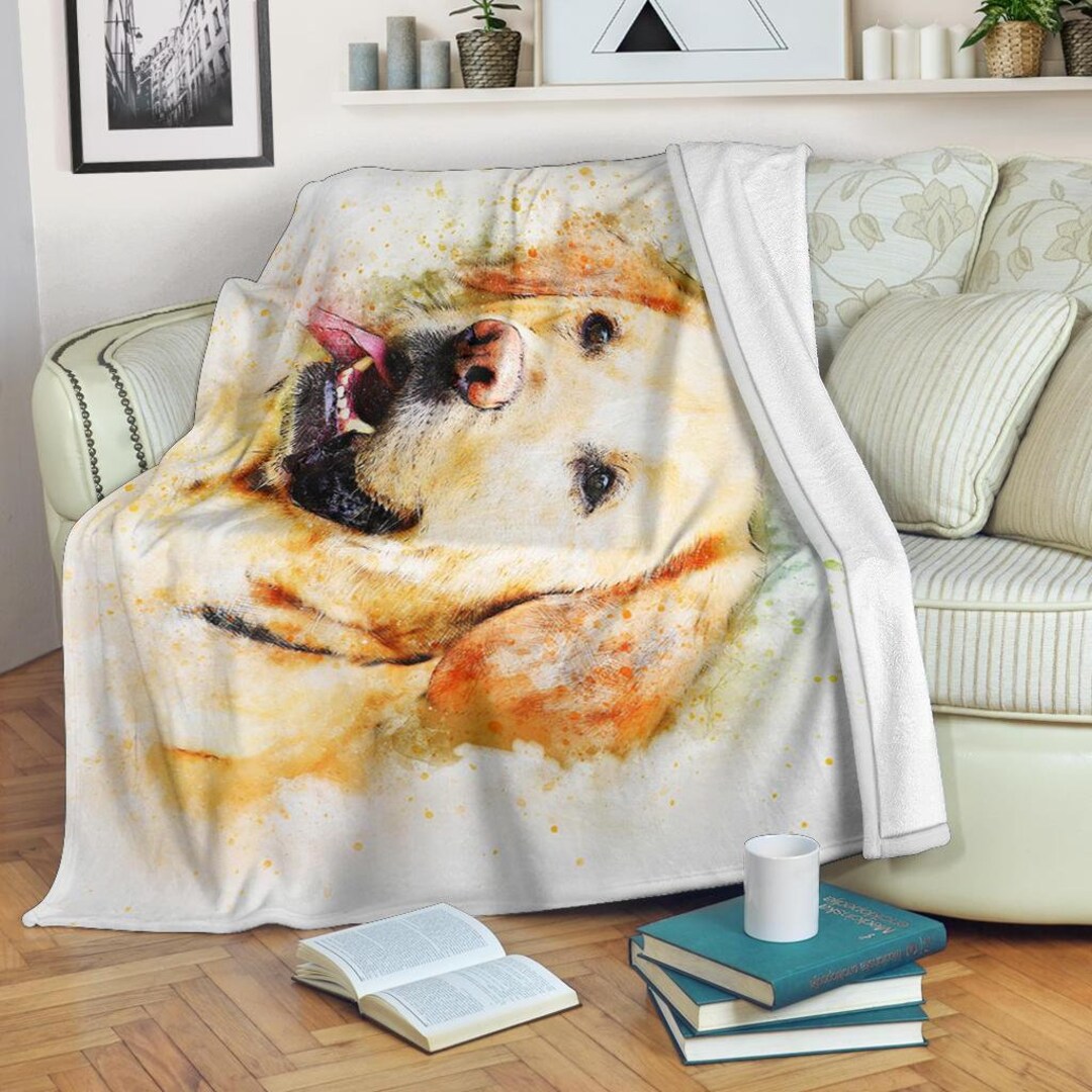 Labrador Dog Blanket / Labrador Throw Blanket / Labrador Fleece Blanket ...