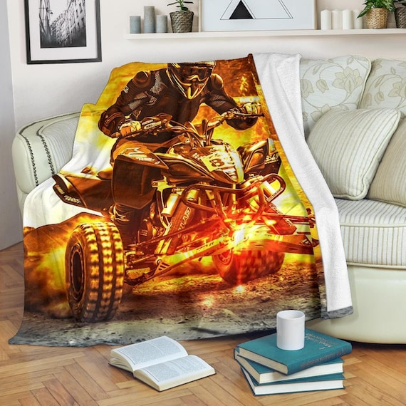 Quad Bike Blanket / Allterrain vehicle Throw Blanket / Quad Etsy