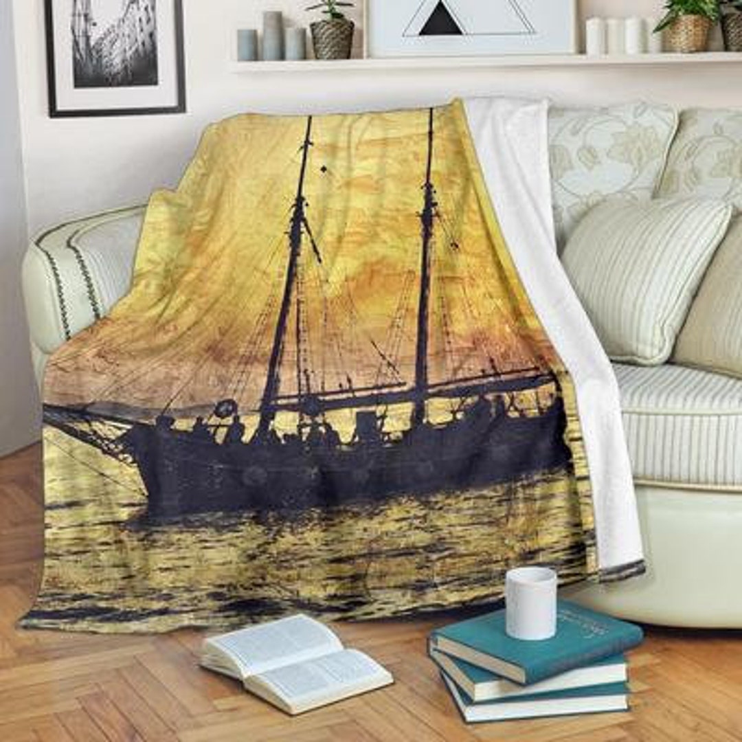 Sailing Blanket / Sailing Throw Blanket / Sailing Fleece Blanket