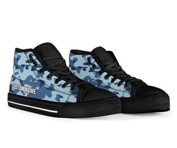 Prada - Camouflage Suede & Nylon Men Sneakers Dark Blue 6,5 |  www.luxurybags.eu