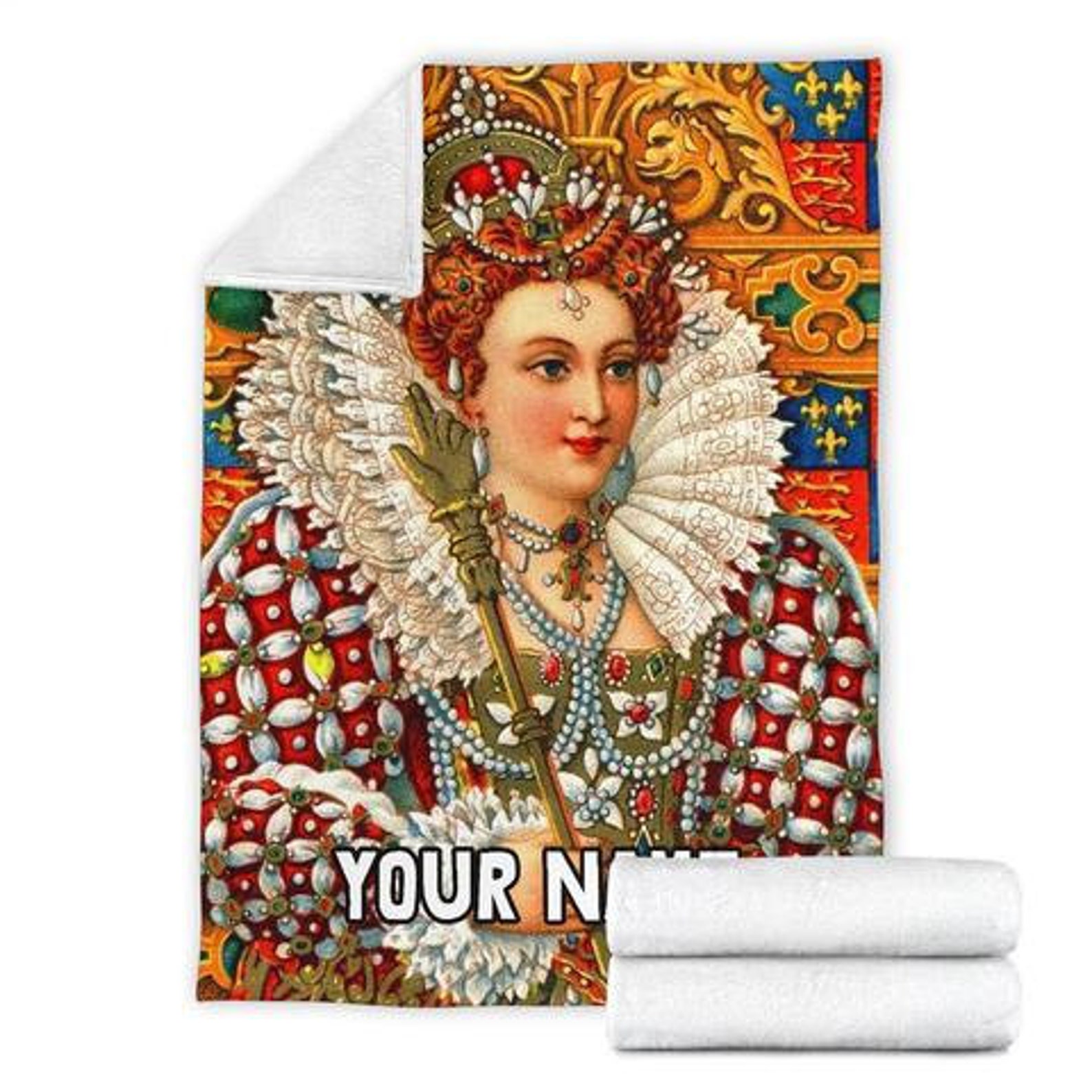 Queen Elizabeth Blanket / Queen Elizabeth Throw Blanket / Etsy