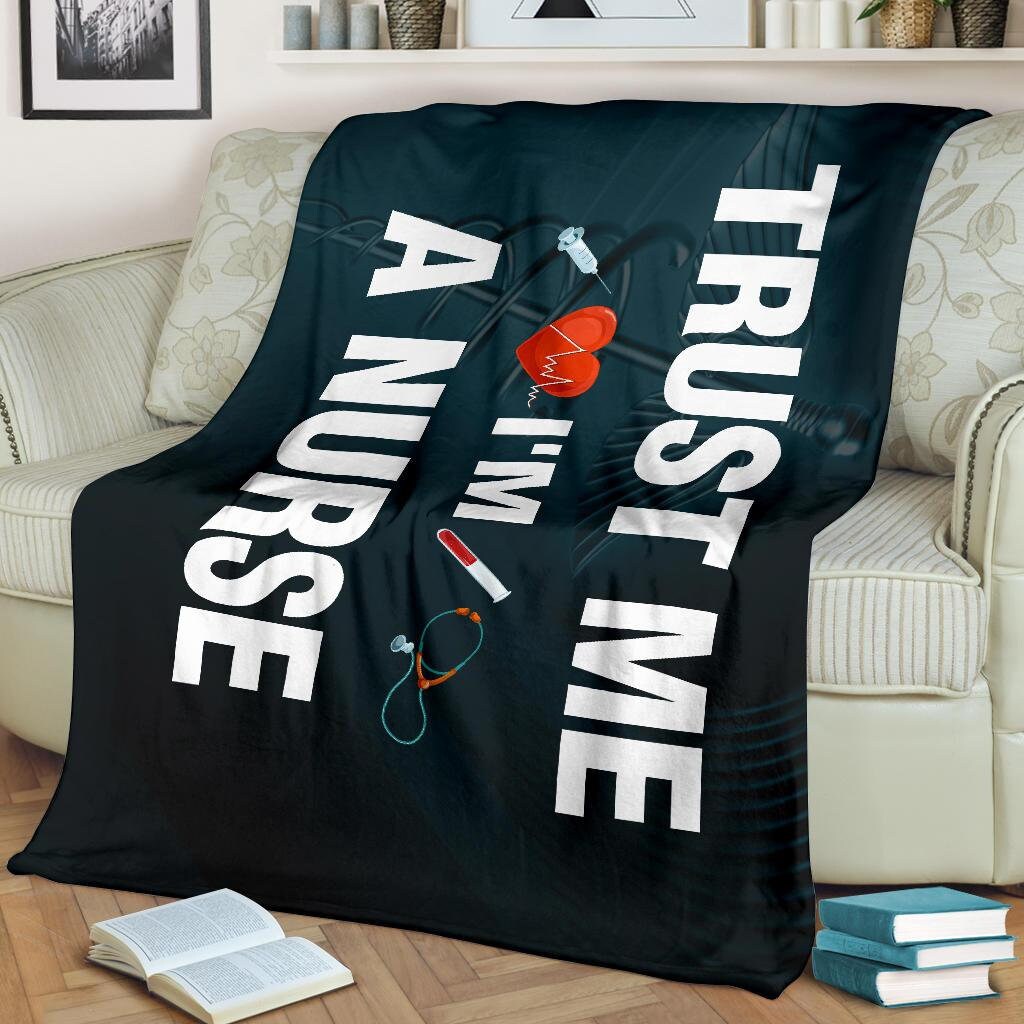 Nurse Blanket / Nurse Throw Blanket / Nurse Fleece Blanket / Etsy