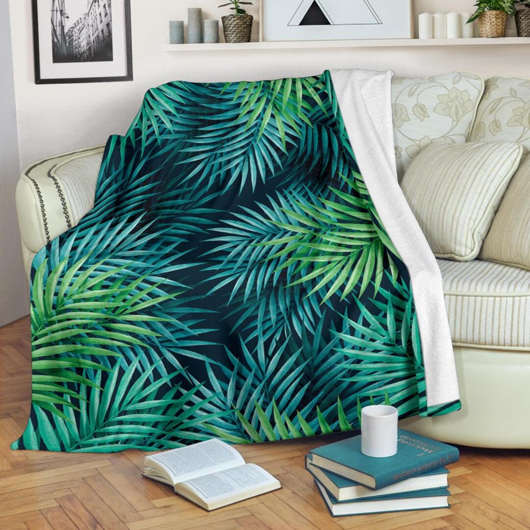 Tropical Blanket / Tropical Throw Blanket / Tropical Cozy Blanket