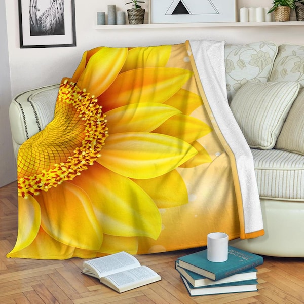 Sunflower Blanket Etsy