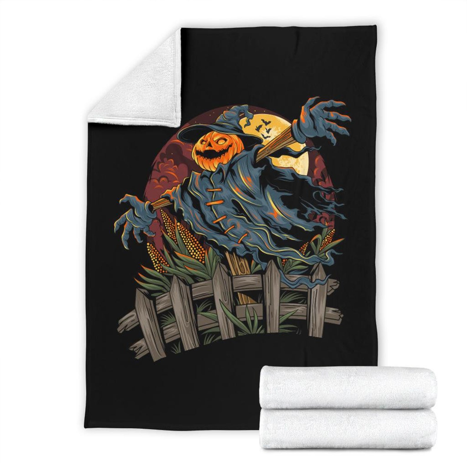 Halloween Blanket Halloween Throw Blanket Halloween Fleece Etsy