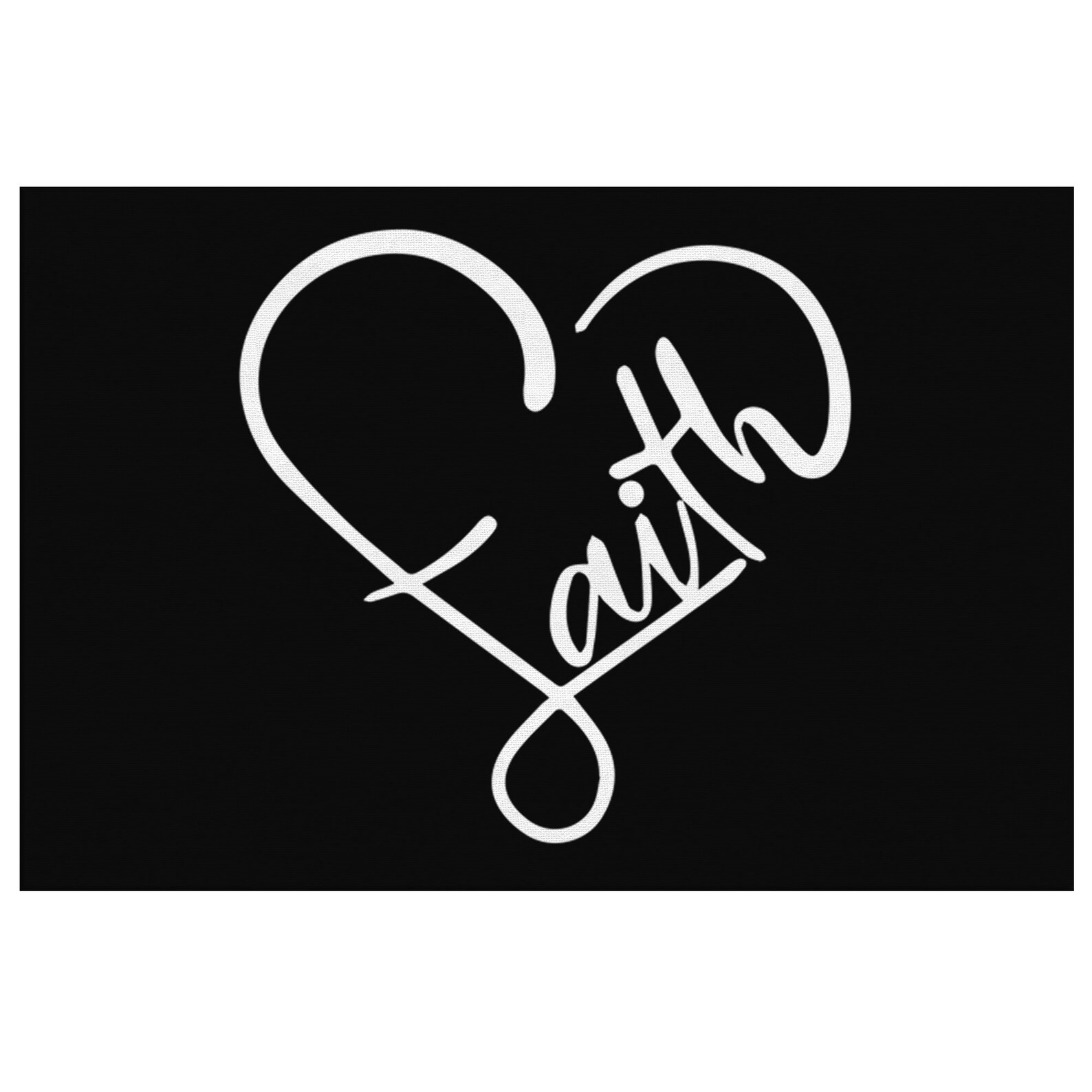 Faith Framed Canvas Print Home Artwork Decor Faith Wall Art Etsy