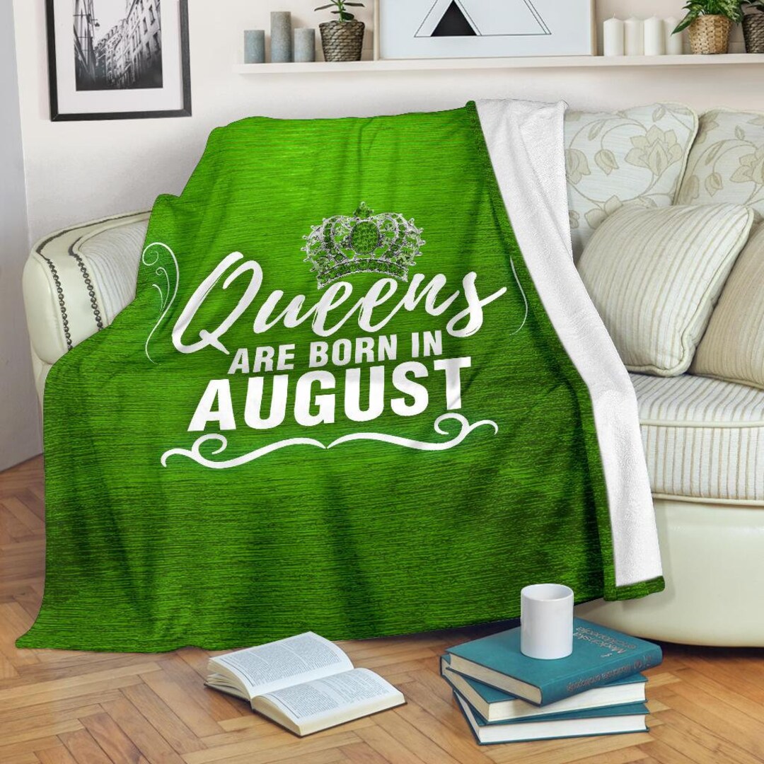 August Queen Blanket / Throw Blanket / Fleece Blanket / Adult Etsy