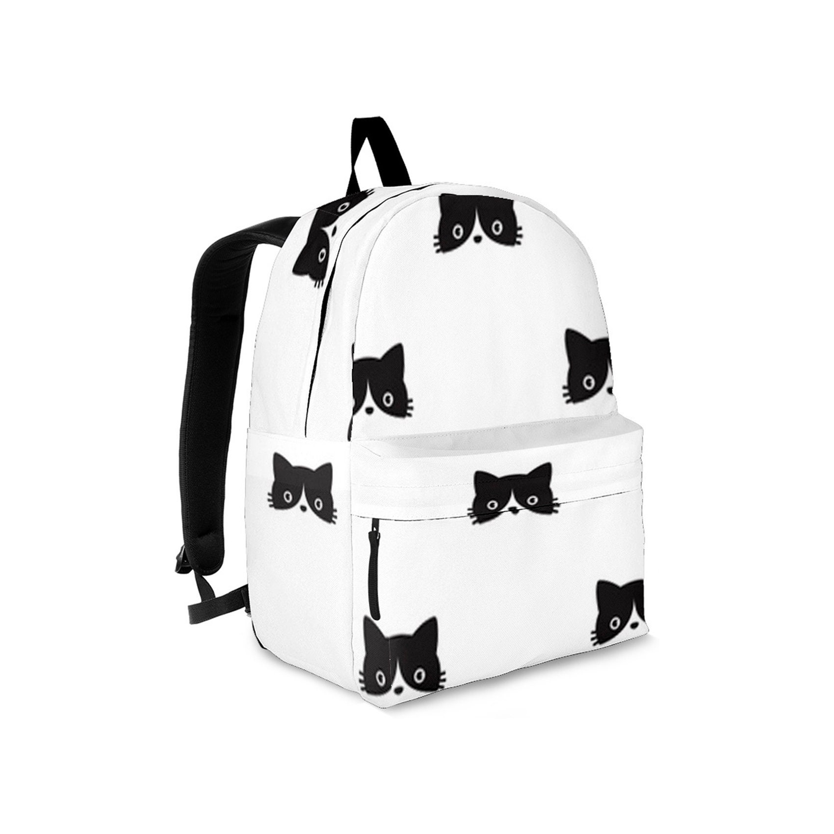 Beginterest Black Cat Backpack with Lunch Bag for School Boys Girls Cute  Animal Backpack Set of 2