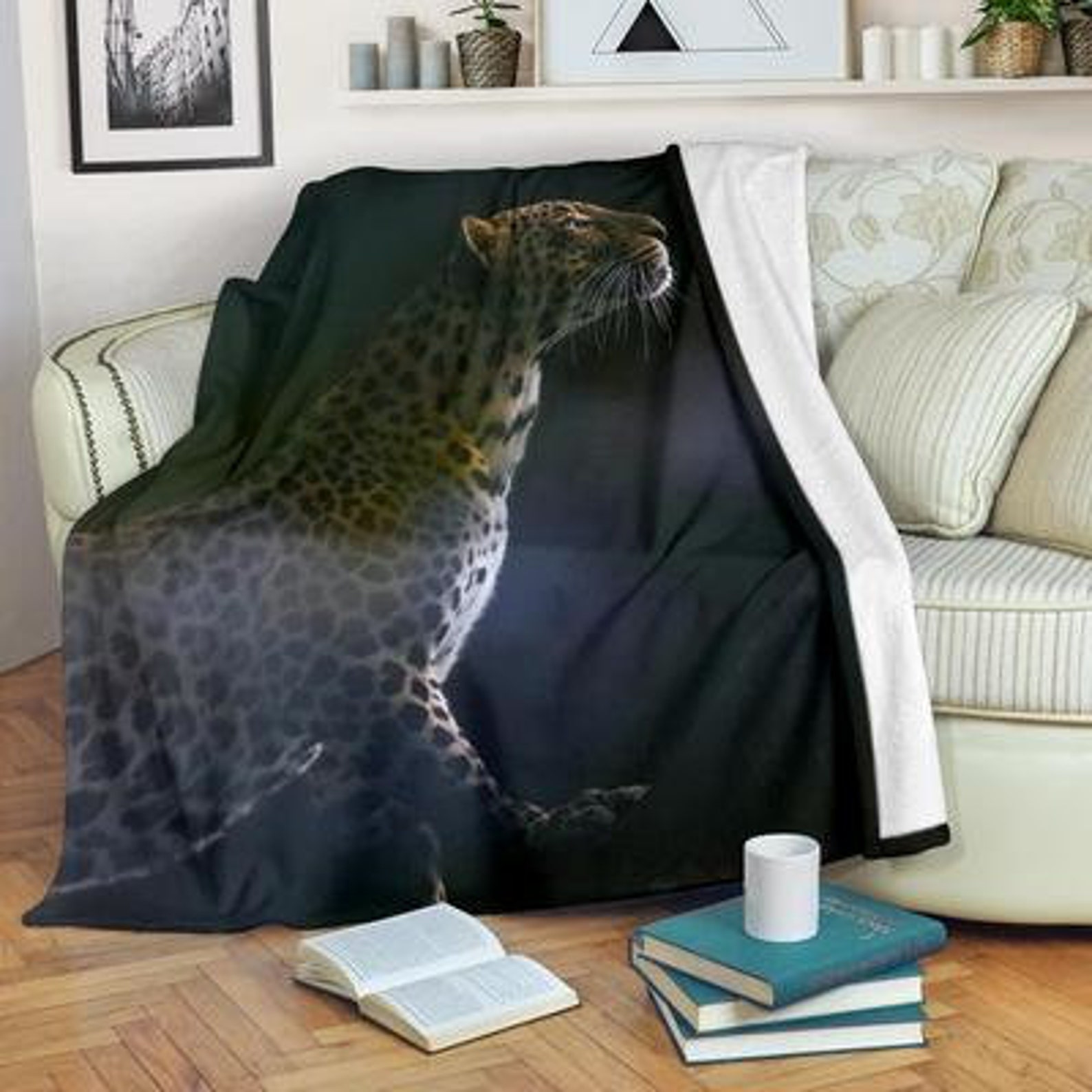 Leopard Blanket / Leopard Throw Blanket / Leopard Fleece Etsy