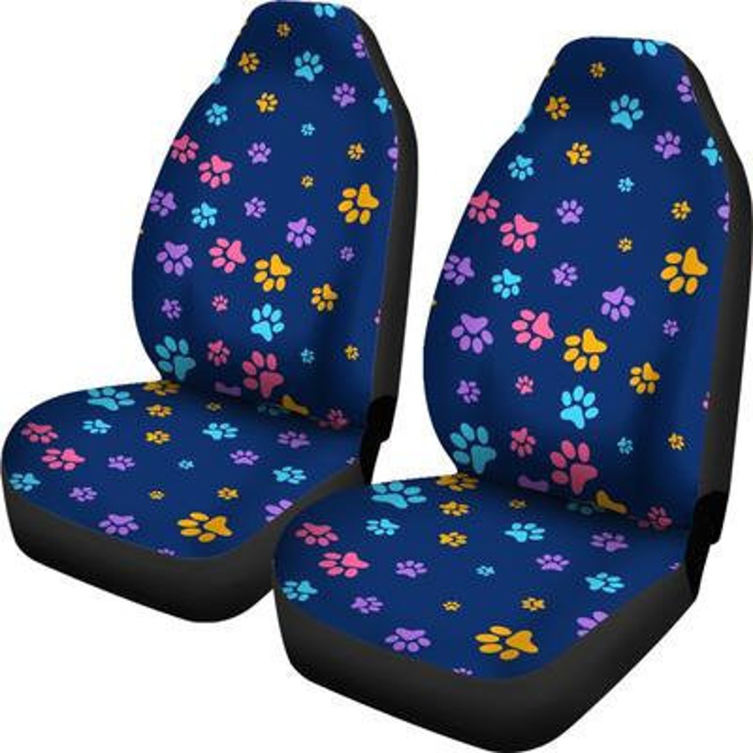 Paws Seat Covers set of 2 / 2 Front Car Seat Covers / Car Seat Covers