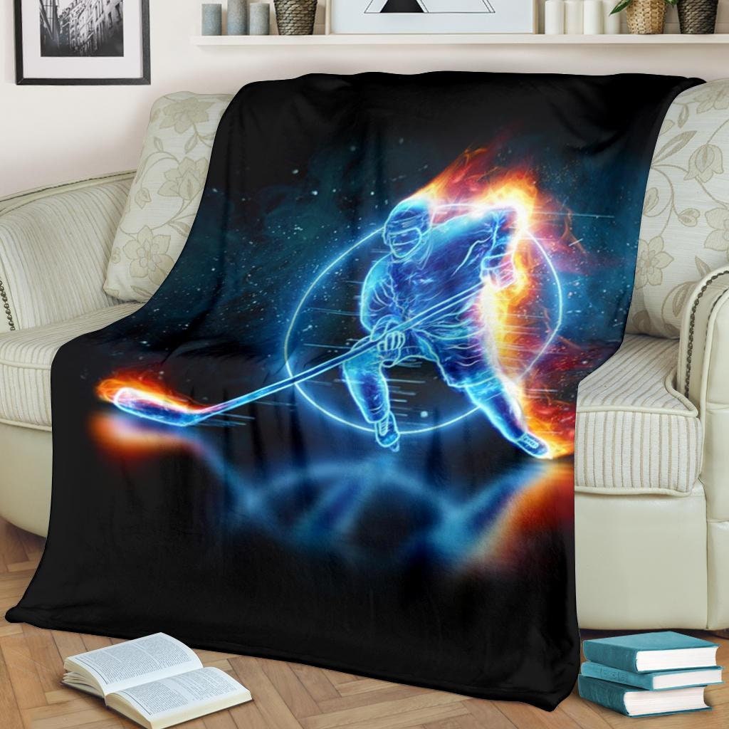 Hockey Blanket / Hockey Throw Blanket / Hockey Fleece Blanket Etsy UK