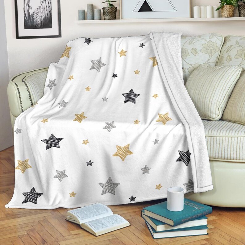 Stars Blanket / Stars Print Blanket / Stars Pattern Blanket / Etsy UK
