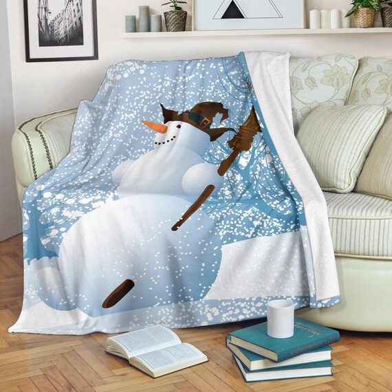 Snowman 2025 fleece blanket