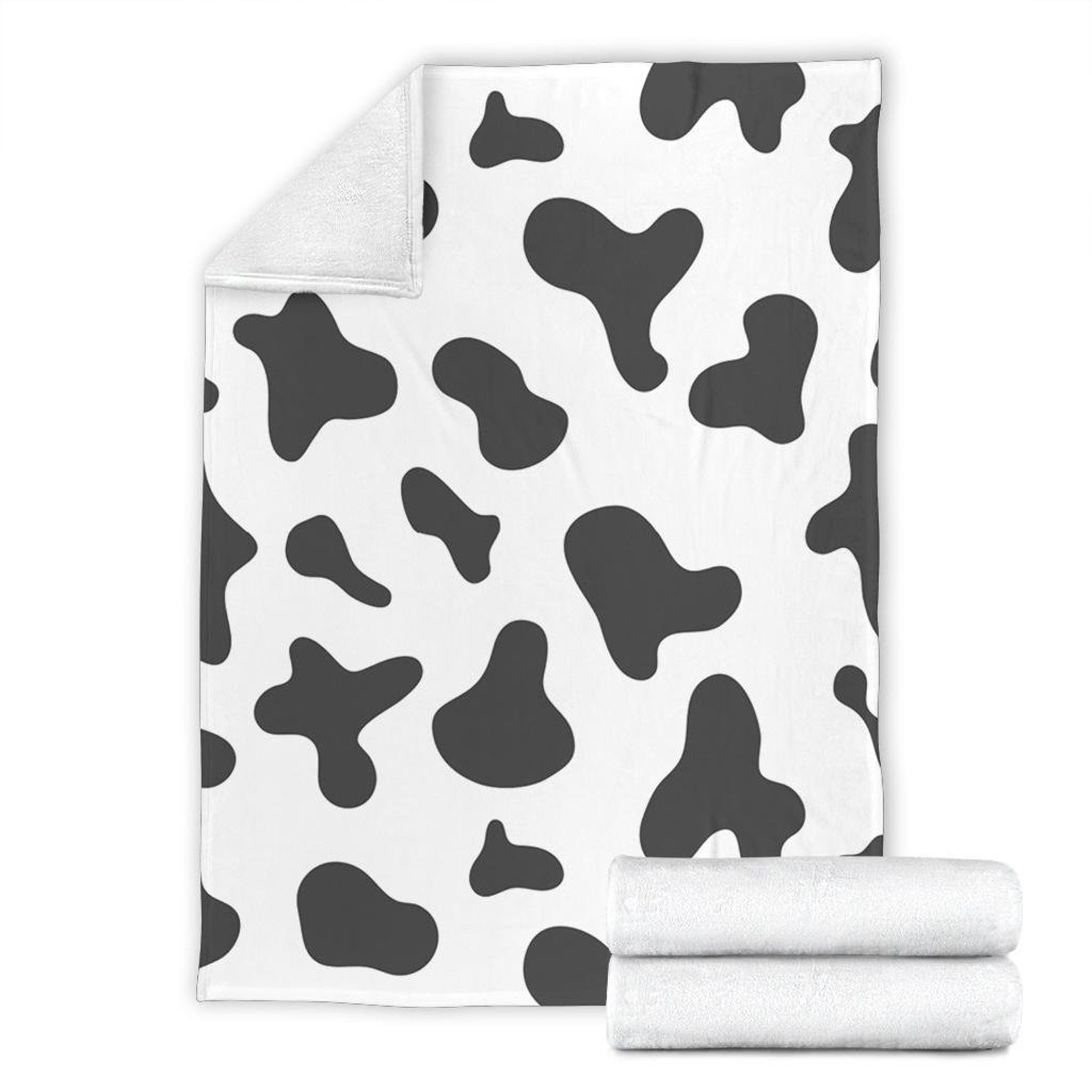 Cow Blanket / Cow print Blanket / Cow pattern Blanket / Fleece Etsy