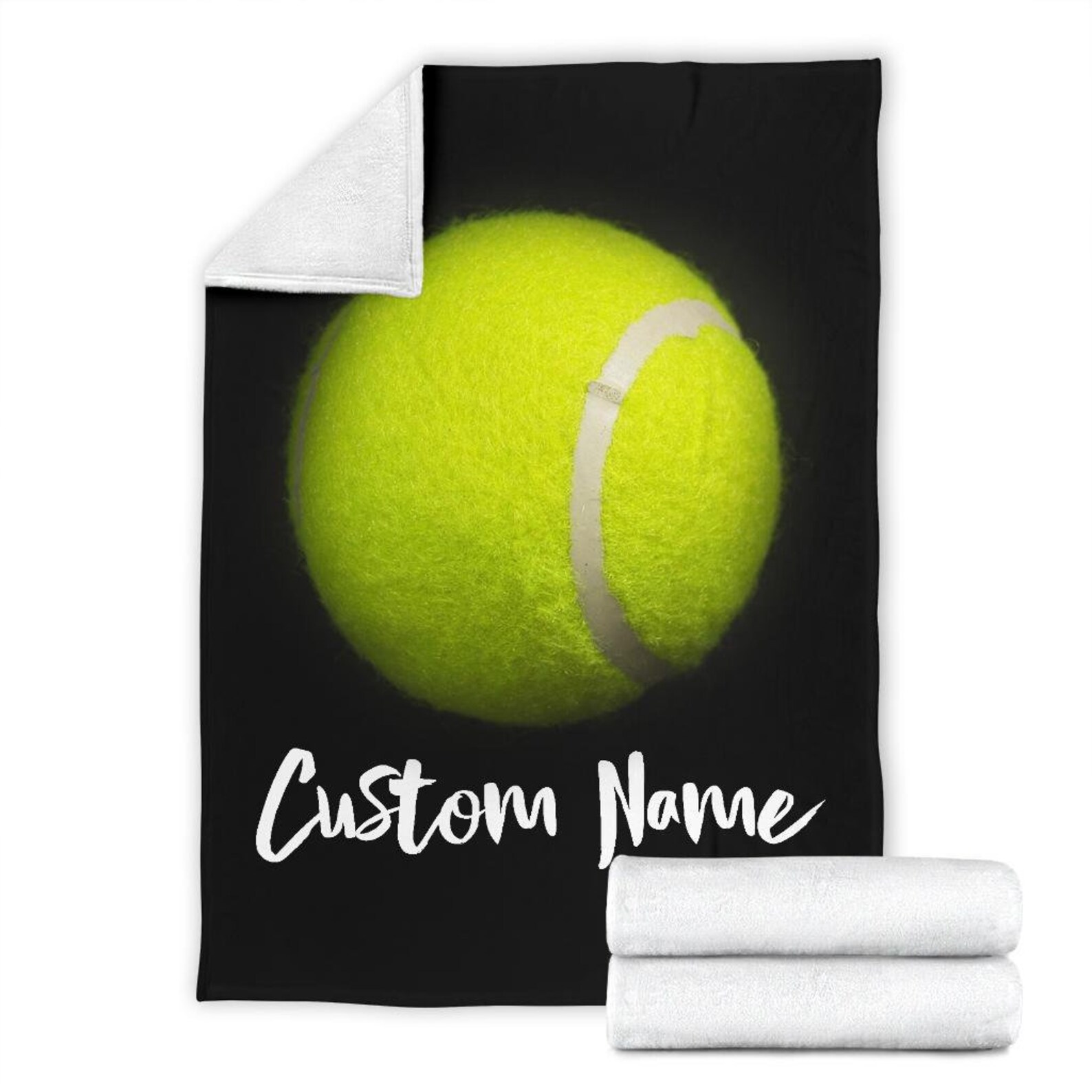 Tennis Custom Name Blanket / Tennis Throw Blanket / Tennis Etsy UK
