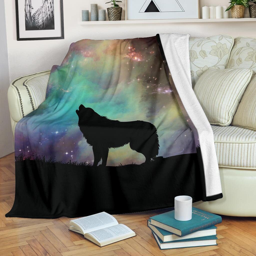 Wolf Blanket Aurora Wolf Howling Throw Blanket Aurora Wolf Howling Fleece Blanket Wolf Howling Cozy Blanket Wolf Adult Kid Blanket Etsy Ireland