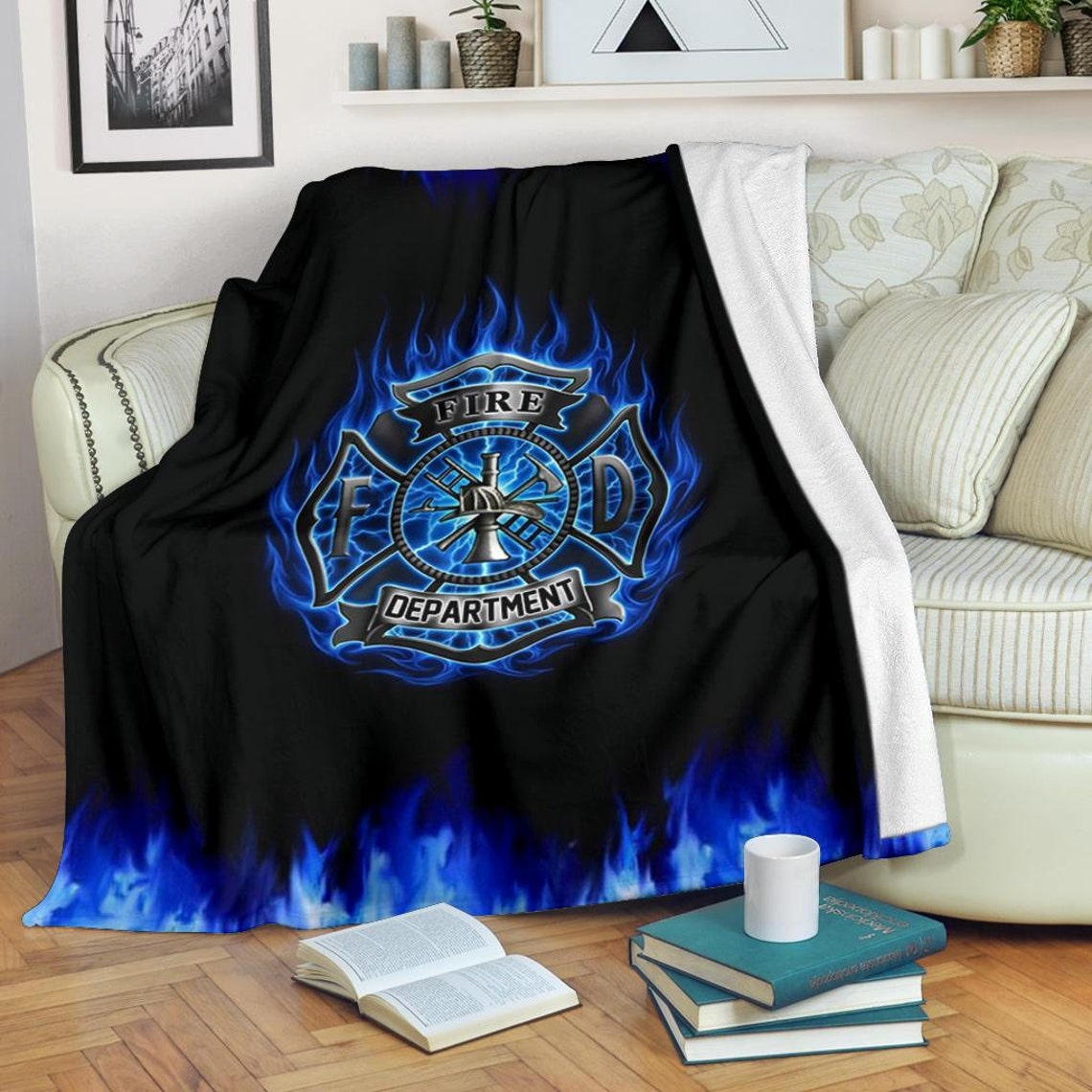 Firefighter Blanket / Fireman Throw Blanket / Firefighter Etsy