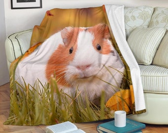 guinea pig throw blanket
