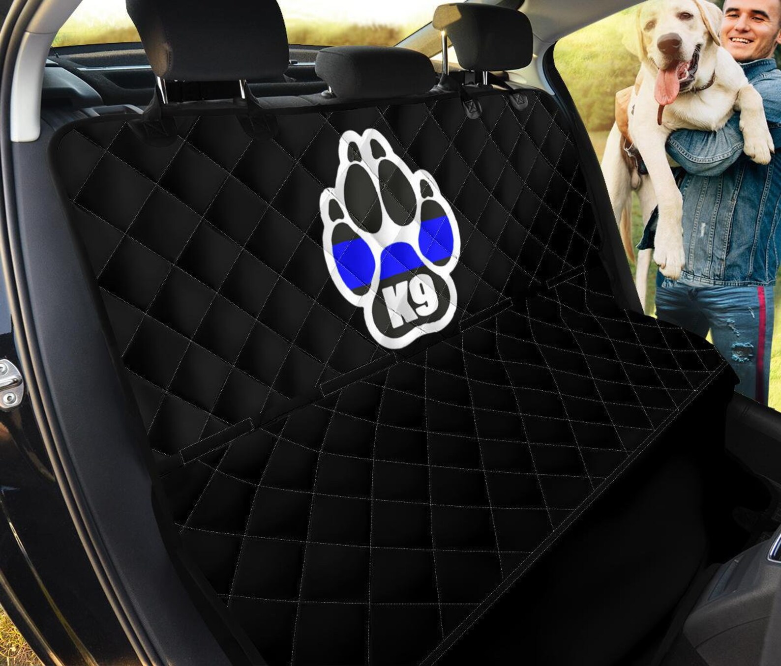 K9 Unit Police Pet Backseat CoverCar Accessories Dog Lovers Etsy