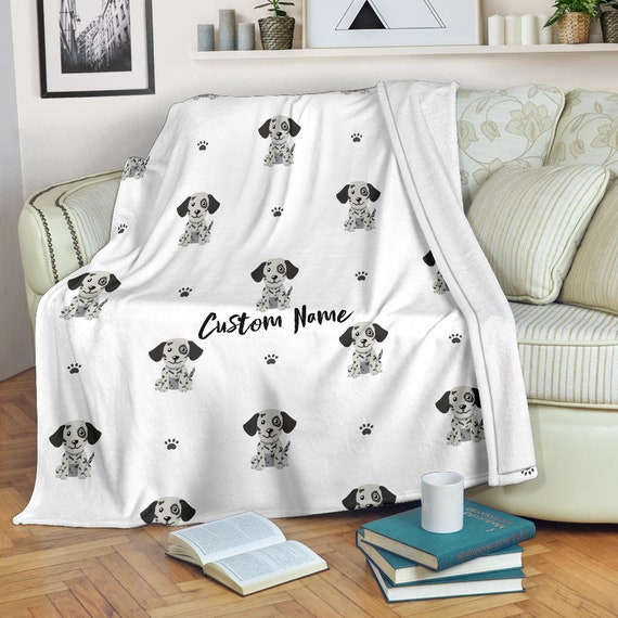Dalmatian fleece blanket sale
