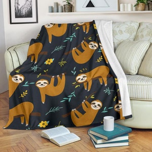 Sloth Monkey Blanket / Sloth Throw Blanket / Sloth Fleece Blanket / Sloth  Adult Blanket / Sloth Kid Blanket