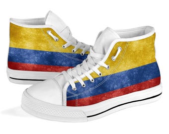 Zapatillas altas con la bandera colombiana Zapatillas deportivas