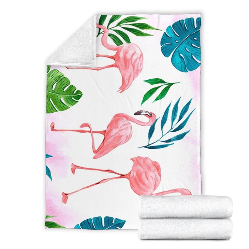 Flamingo Blanket / Flamingo Birds Throw Blanket / Pink Etsy