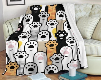 Cat and Dog Blanket / Cat and Dog print Blanket / Cat and Dog Throw Blanket / Cat and Dog Kids blanket
