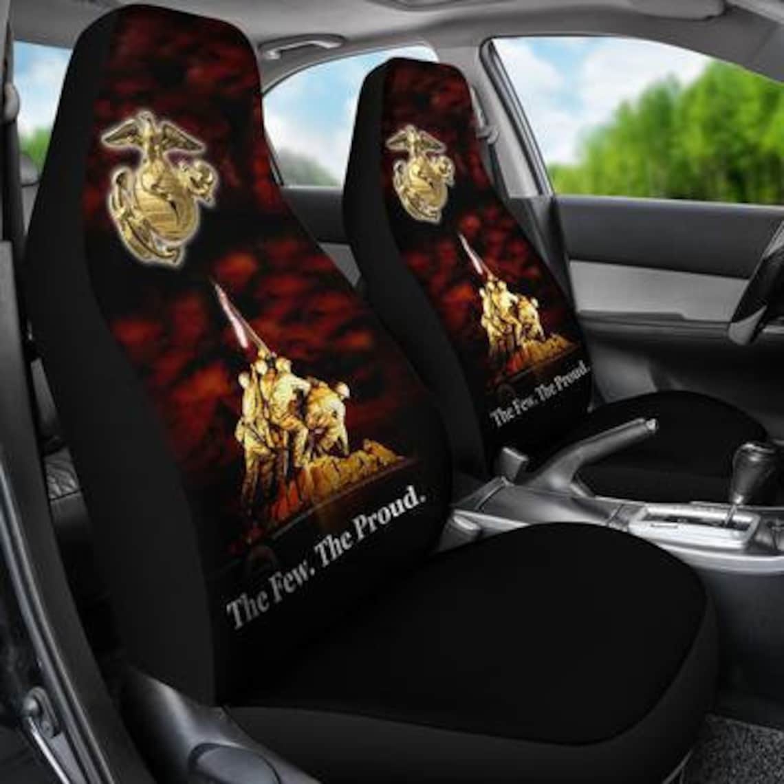 USMC Marines Car Seat Covers Set Of 2 / USA Army 2 Front Car Etsy