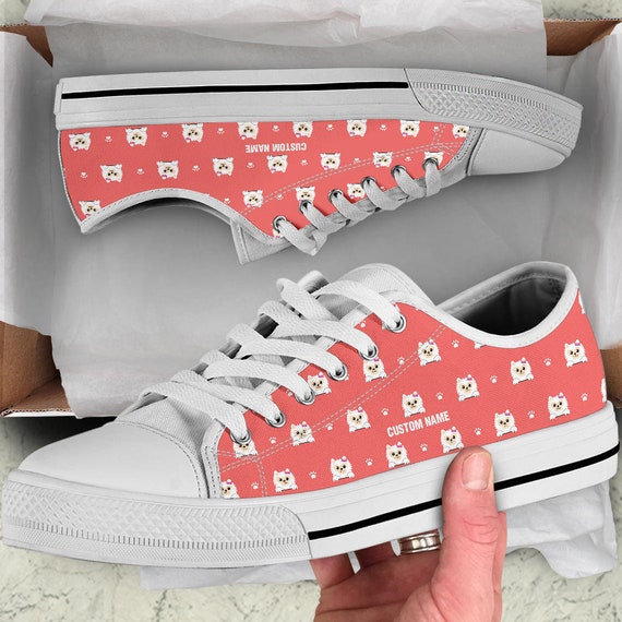 POMERANIAN PINK CANVAS SHOES POMERANIAN PINK CANVAS SHOES