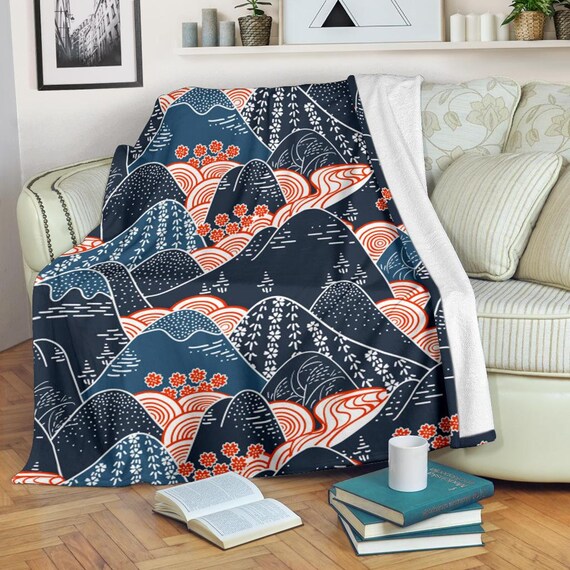 Mountains Blanket Oriental Mountains Throw Blanket Mountains