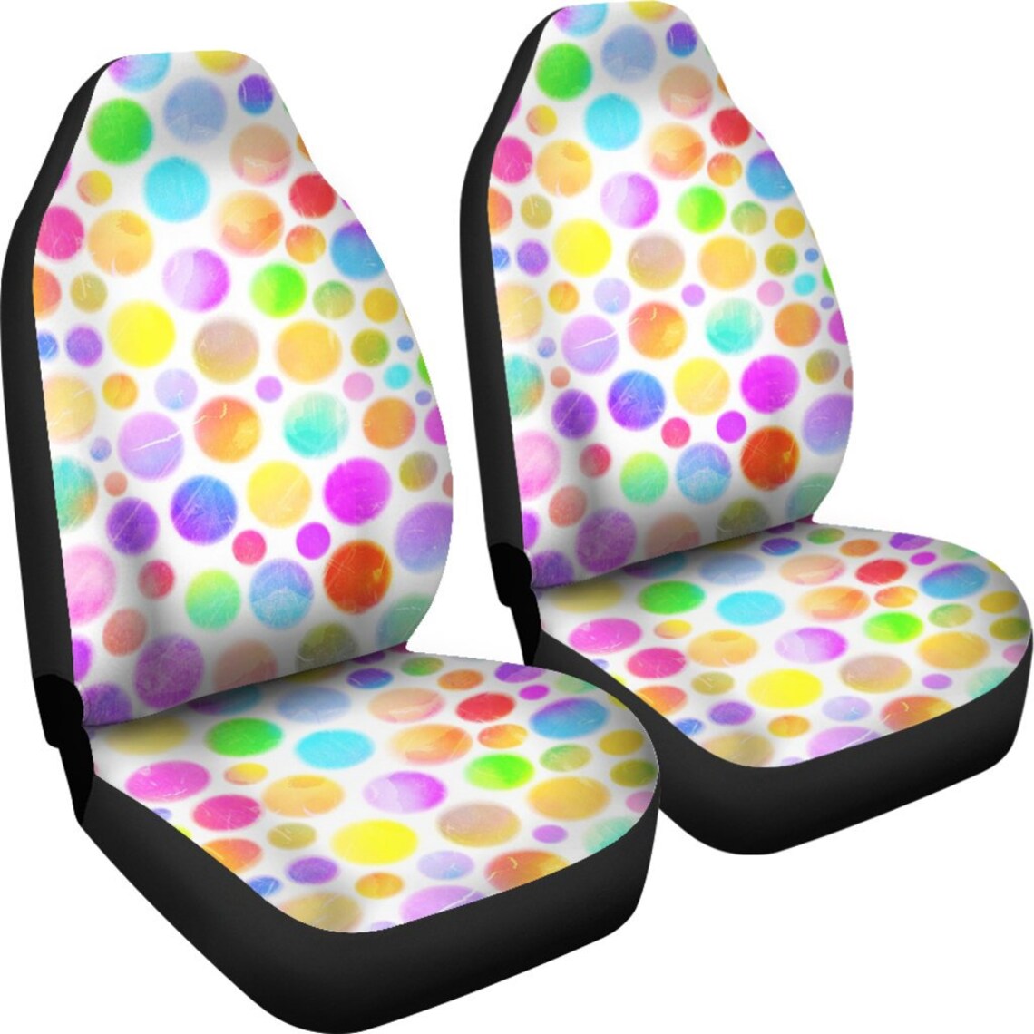 Polka Dots Seat Covers set of 2 / Polka Dots 2 Front Car Etsy