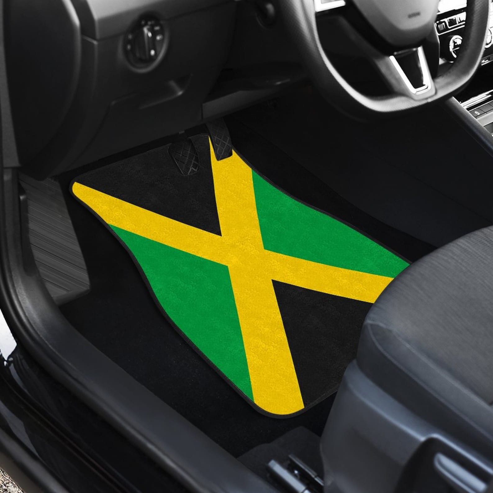 Jamaican Flag Car Mats / Jamaica Rear Car Mats / Jamaica Etsy