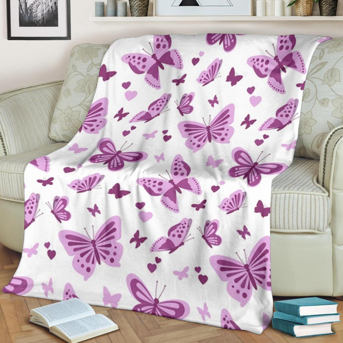 Butterfly Blanket / Butterfly Cozy Blanket / Butterfly Throw Etsy
