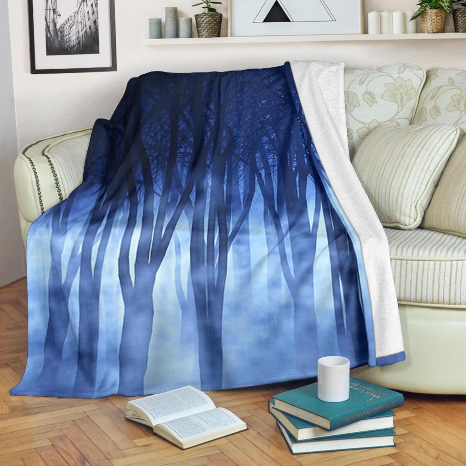 Mystic Forest Throw Blanket / Mystic Forest Cozy Blanket / Etsy