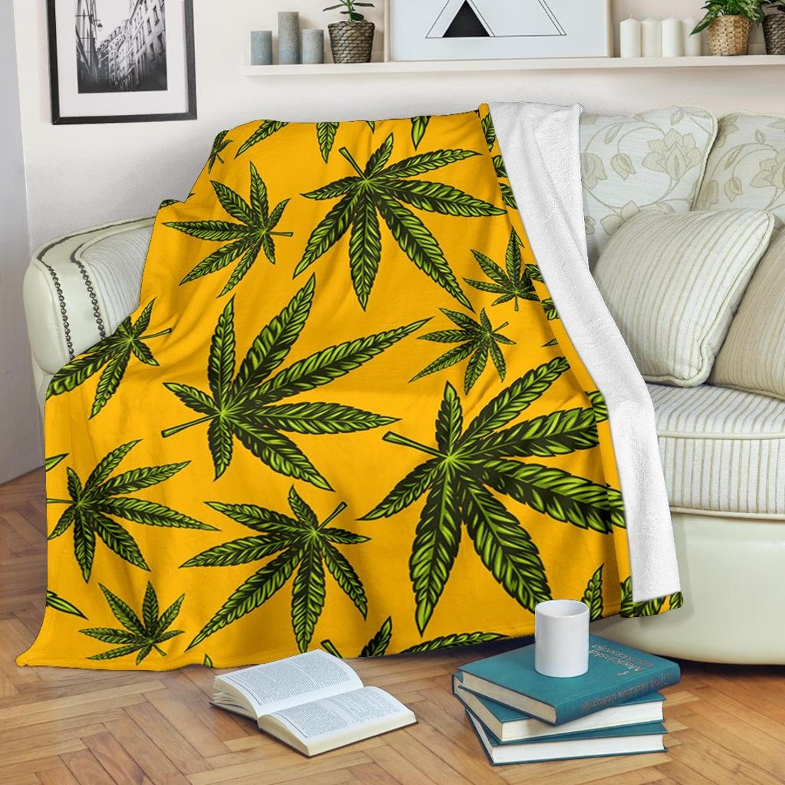 Marijuana Blanket / Cannabis Print Blanket / Plant Print Etsy