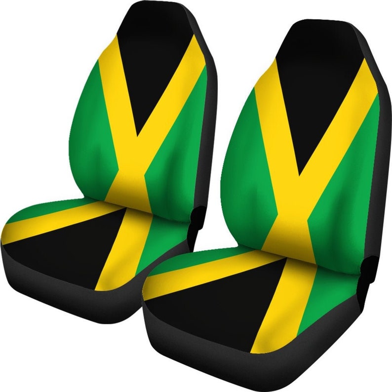 Jamaica Flag Car Seat Covers Set Of 2 / 2 Front Car Seat Etsy