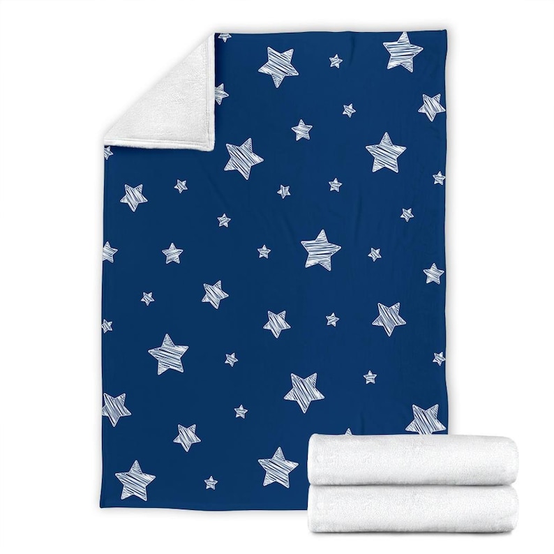Stars Blanket / Stars Fleece Blanket / Stars Throw Blanket / Etsy