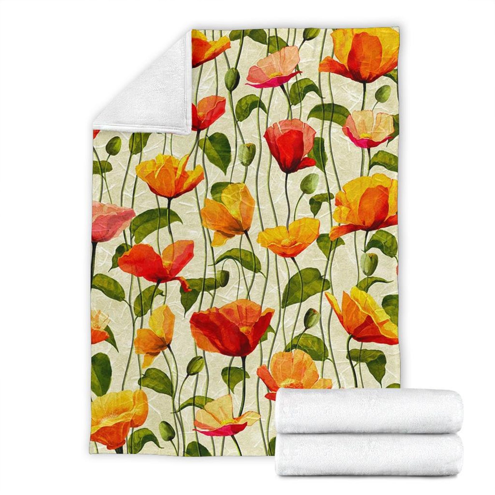 Flowers Blanket / Floral Print Blanket / Flowers Fleece Etsy UK