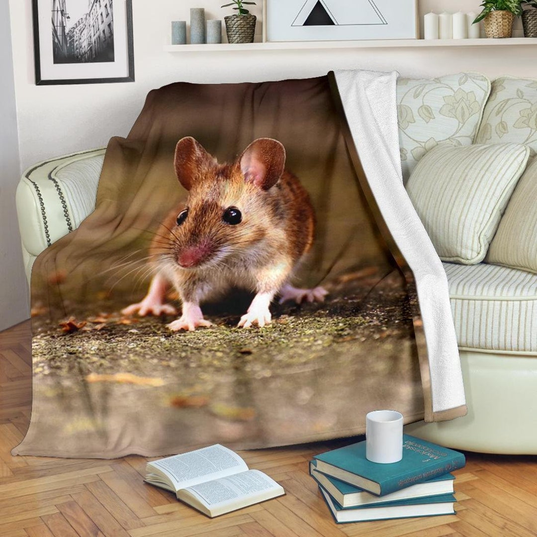 Mouse Blanket / Rodent Throw Blanket / Mouse Fleece Blanket / Rat Cozy Blanket / Mouse Adult